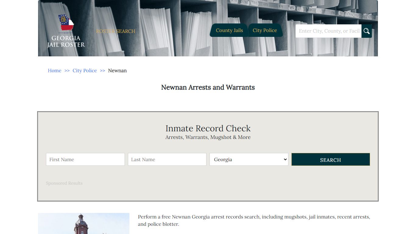 Newnan Arrests and Warrants | Georgia Jail Inmate Search